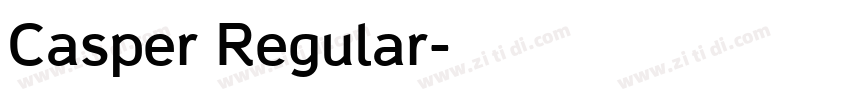 Casper Regular字体转换